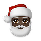 🎅🏿 Emoji Weihnachtsmann: dunkle Hautfarbe LG Velvet.