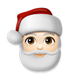 Emoji 🎅🏻 Babbo Natale: Carnagione Chiara su LG Velvet.