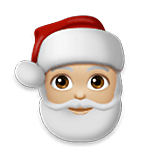 🎅🏼 Emoji Weihnachtsmann: mittelhelle Hautfarbe LG Velvet.