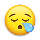😪 Emoji schläfriges Gesicht LG Velvet.