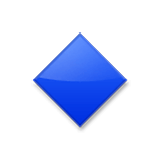 🔹 Emoji Rombo Azul Pequeño en LG Velvet.