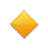 Emoji 🔸 Rombo Arancione Piccolo su LG Velvet.