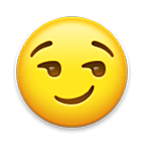 Emoji 😏 Faccina Con Sorrisetto su LG Velvet.
