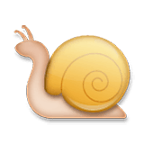 Emoji 🐌 Lumaca su LG Velvet.