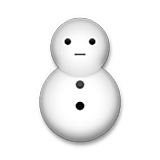 Emoji ⛄ Pupazzo Di Neve Senza Neve su LG Velvet.
