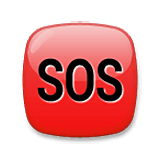 Emoji 🆘 Pulsante SOS su LG Velvet.