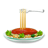 Émoji 🍝 Spaghetti sur LG Velvet.