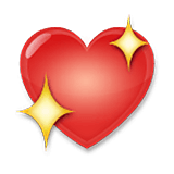 💖 Emoji Coração Brilhante na LG Velvet.
