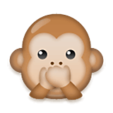 🙊 Emoji sich den Mund zuhaltendes Affengesicht LG Velvet.