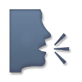 Emoji 🗣️ Persona Che Parla su LG Velvet.