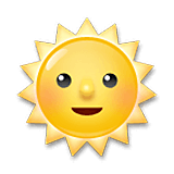 Emoji 🌞 Faccina Sole su LG Velvet.