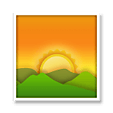 Emoji 🌄 Alba Sulle Montagne su LG Velvet.