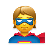 Emoji 🦸 Supereroe su LG Velvet.