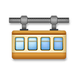 🚟 Emoji Ferrocarril De Suspensión en LG Velvet.