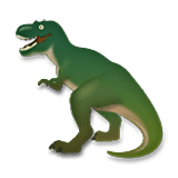 Emoji 🦖 T-Rex su LG Velvet.