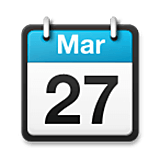 Emoji 📆 Calendario A Strappo su LG Velvet.