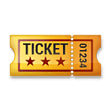 Emoji 🎫 Biglietto su LG Velvet.
