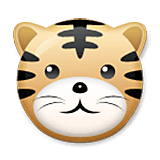 Emoji 🐯 Muso Di Tigre su LG Velvet.