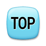 Emoji 🔝 Freccia TOP su LG Velvet.
