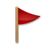 Emoji 🚩 Bandierina Rossa su LG Velvet.