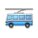 Émoji 🚎 Trolleybus sur LG Velvet.