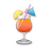 🍹 Emoji Bebida Tropical na LG Velvet.