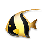 Emoji 🐠 Pesce Tropicale su LG Velvet.