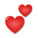 💕 Emoji Dois Corações na LG Velvet.