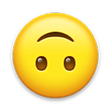 Emoji 🙃 Faccina Sottosopra su LG Velvet.