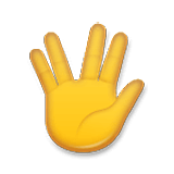 Emoji 🖖 Saluto Vulcaniano su LG Velvet.