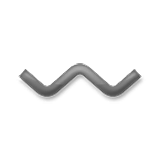 Emoji 〰️ Trattino Ondulato su LG Velvet.