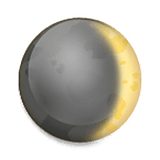 Emoji 🌒 Luna Crescente su LG Velvet.