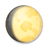 Emoji 🌔 Gibbosa Crescente su LG Velvet.