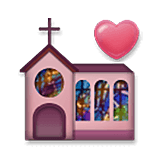 Emoji 💒 Chiesa Per Matrimonio su LG Velvet.