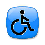 Émoji ♿ Symbole Accès Handicapés sur LG Velvet.