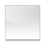 Emoji ⬜ Quadrato Bianco Grande su LG Velvet.