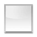 Emoji 🔳 Tasto Quadrato Nero Con Bordo Bianco su LG Velvet.