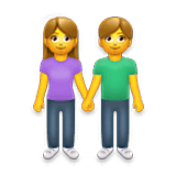 Emoji 👫 Uomo E Donna Che Si Tengono Per Mano su LG Velvet.