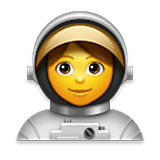 👩‍🚀 Emoji Astronauta Mujer en LG Velvet.