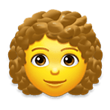 👩‍🦱 Emoji Mujer: Pelo Rizado en LG Velvet.