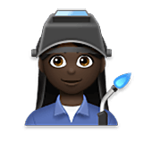 👩🏿‍🏭 Emoji Fabrikarbeiterin: dunkle Hautfarbe LG Velvet.