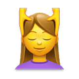 💆‍♀️ Emoji Frau, die eine Kopfmassage bekommt LG Velvet.