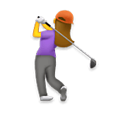 Émoji 🏌️‍♀️ Golfeuse sur LG Velvet.