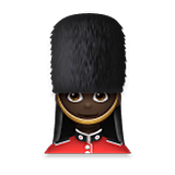 Emoji 💂🏿‍♀️ Guardia Donna: Carnagione Scura su LG Velvet.