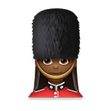 Emoji 💂🏾‍♀️ Guardia Donna: Carnagione Abbastanza Scura su LG Velvet.