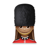 Emoji 💂🏽‍♀️ Guardia Donna: Carnagione Olivastra su LG Velvet.