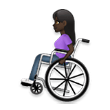 Frau in manuellem Rollstuhl: dunkle Hautfarbe LG Velvet.