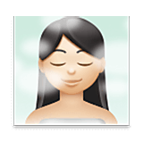 🧖🏻‍♀️ Emoji Mujer En Una Sauna: Tono De Piel Claro en LG Velvet.