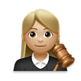 Emoji 👩🏼‍⚖️ Giudice Donna: Carnagione Abbastanza Chiara su LG Velvet.