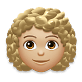 Emoji 👩🏼‍🦱 Donna: Carnagione Abbastanza Chiara E Capelli Ricci su LG Velvet.